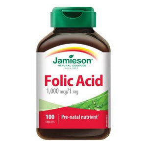 Jamieson Folic Acid 1000 mcg 100 tablets - mydrxm.com