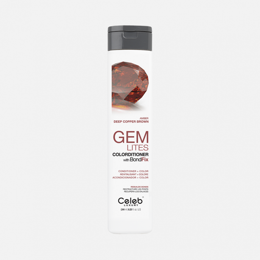 Celeb Luxury Gem Lites Colorditioner Amber Deep Copper Brown 244 ml