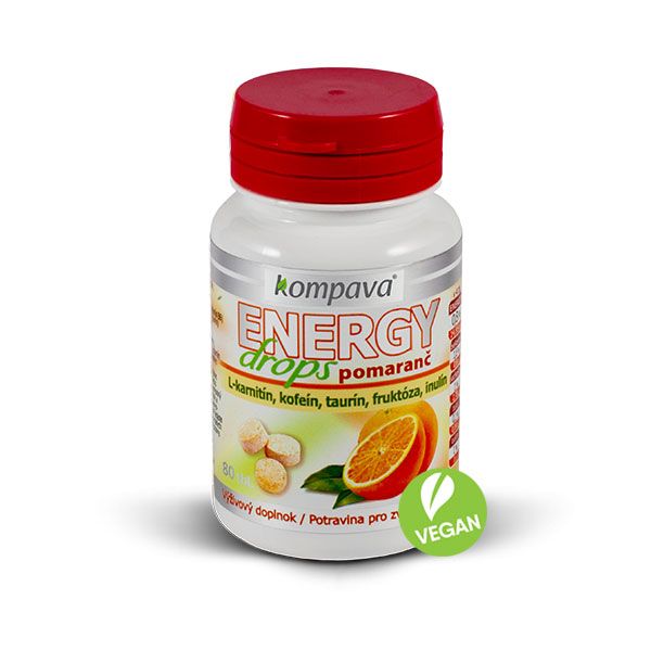 Kompava Kompava Energy drops orange 92 g / 80 tablets