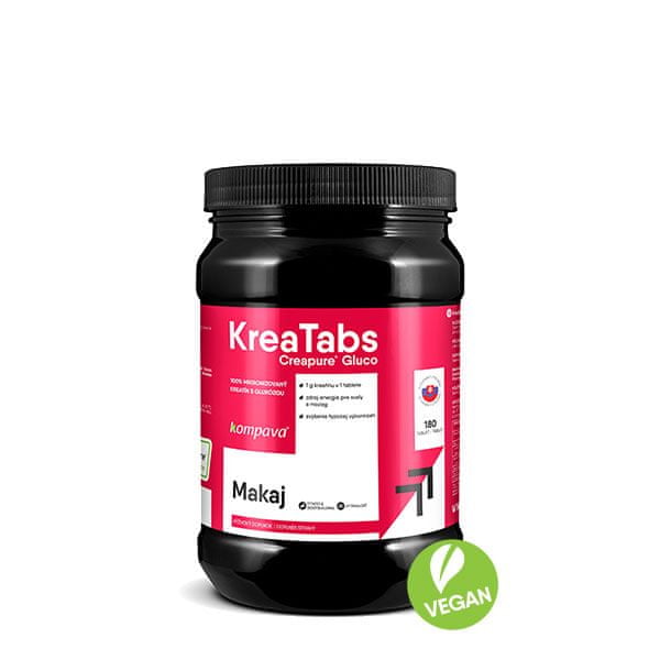 Kompava KreaTabs (Creapure® Gluco) lemon 540 g / 180 doses