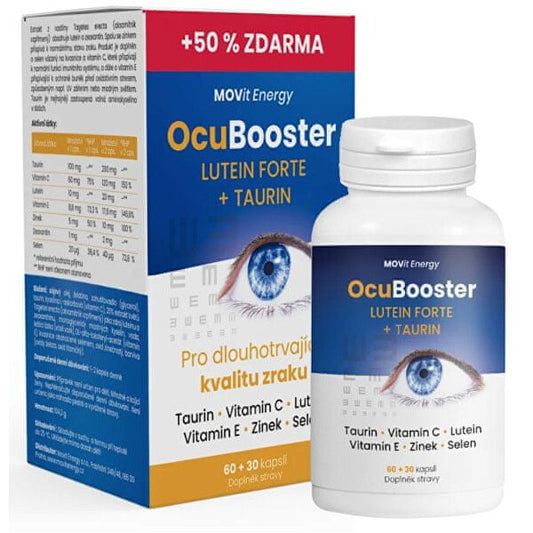 MOVit OcuBooster Lutein Forte + Taurine, 60 + 30 capsules