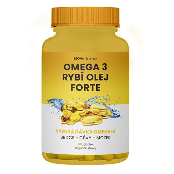 MOVit Omega 3 Fish Oil FORTE, 315 mg EPA, 245 mg DHA, 60 capsules