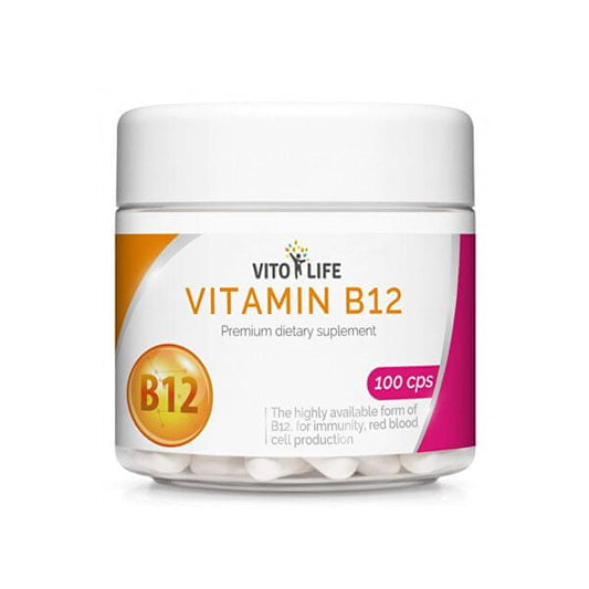 Vito life Vitamin B12 1000 mcg, 100 capsules