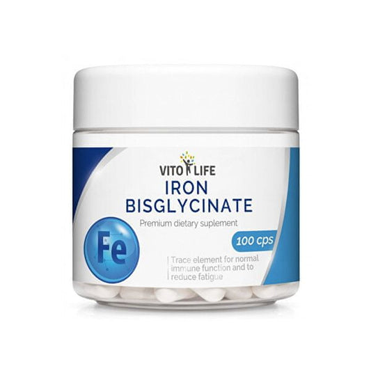 Vito life Iron bisglycinate 20 mg, 100 capsules