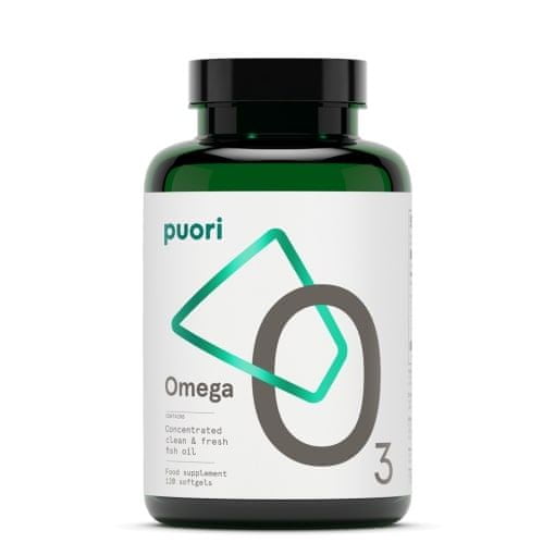 Puori O3 - 120 highly concentrated and pure fish oil softgels