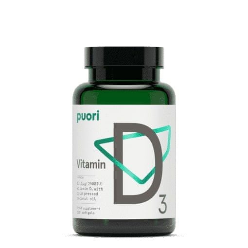 Puori D3 - vitamin D (2500IU) - 120 softgels