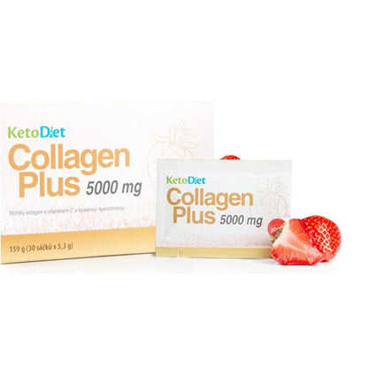 KetoDiet Collagen Plus 5000 mg - strawberry flavor 30 sachets