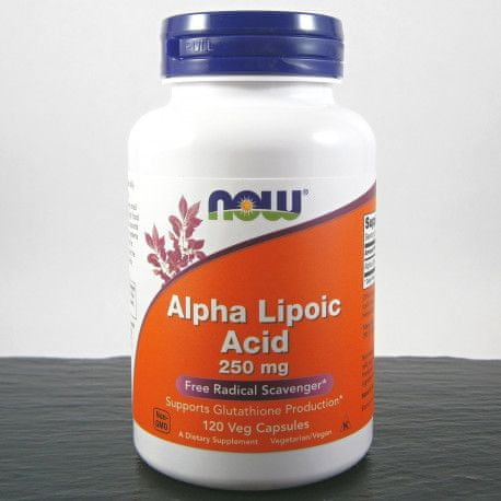 NOW Alpha Lipoic Acid, 250 mg, 120 herbal capsules