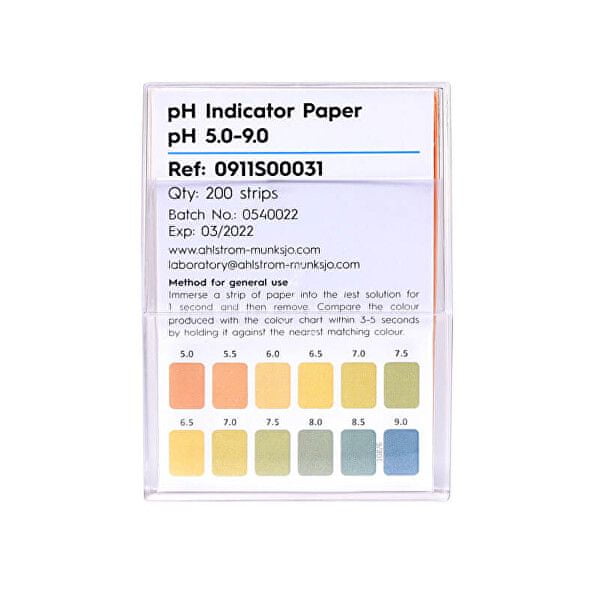 Fisher Scientific pH indicator papers (5.0 - 9.0) 200 pcs