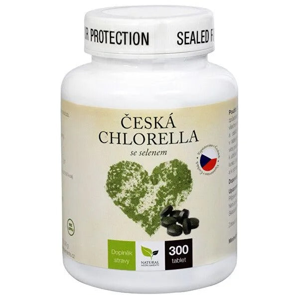 Natural Medicaments Czech chlorella with selenium 300 tablets