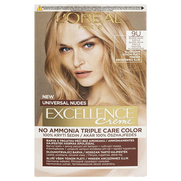 L'Oréal Paris Excellence Creme hair color Nudes Very light blond 9U