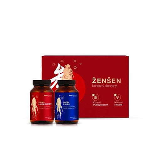 MycoMedica Korean ginseng real red with Cordyceps 90 capsules + with Reishi 90 capsules