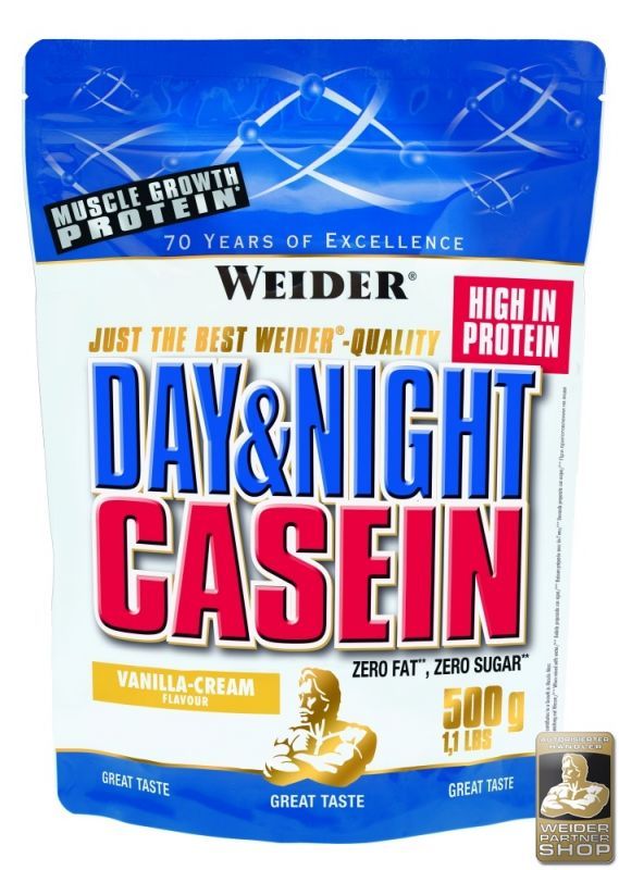 WEIDER Day & Night Casein vanilla 500 g - mydrxm.com