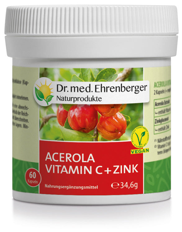 Dr. Ehrenberger Acerola Vitamin C + Zink 60 capsules