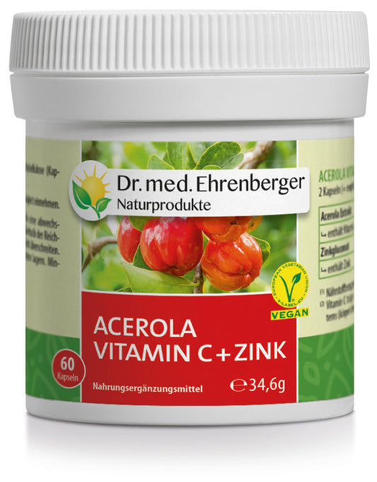 Dr. Ehrenberger Acerola Vitamin C + Zink 60 capsules