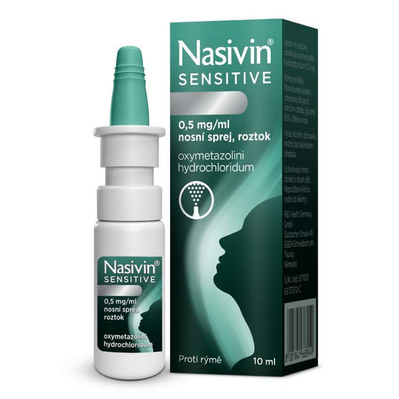 Nasivin Sensitive 0.5mg Nasal Spray 10 ml