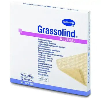 Grassolind Neutral Sterile compressor 7.5 x 10 cm 10 pcs