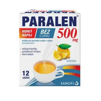 Paralen Hot drink without sugar 500 mg 12 sachets