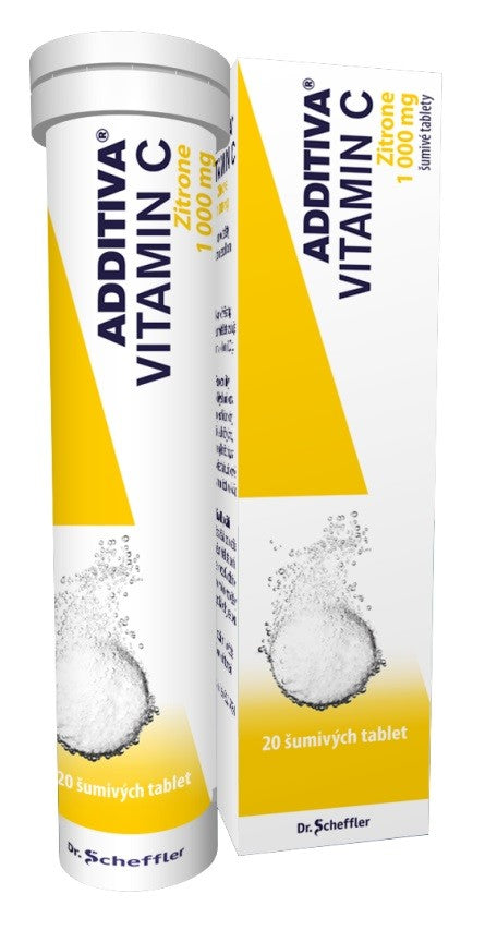 ADDITIVA VITAMIN C LEMON 1000 mg - 20 effervescent tablets