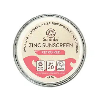 Suntribe Natural Sunscreen with Zinc Face & Sport Red SPF30 - 10 g