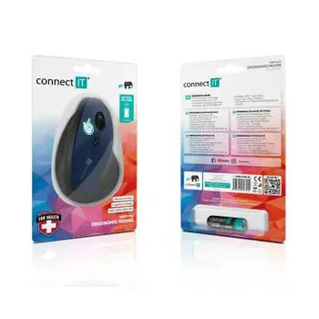 Connect IT CMO-2700-BL ergonomic vertical mouse blue