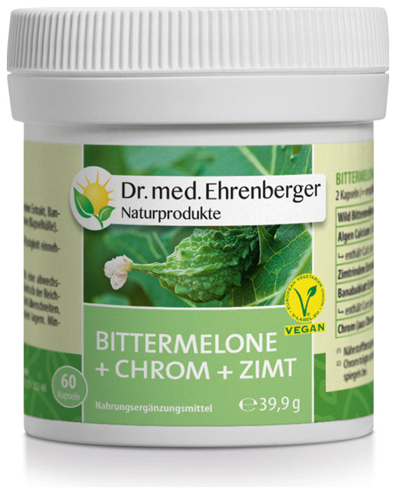 Dr. Ehrenberger bitter melon extract + chrome + cinnamon 60 capsules