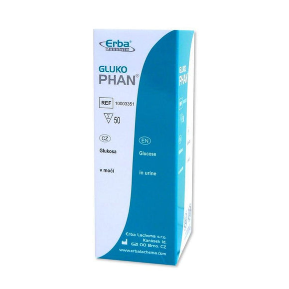 Erba Mannhein DP Gluko Phan  50pcs test strips for glucose in urine
