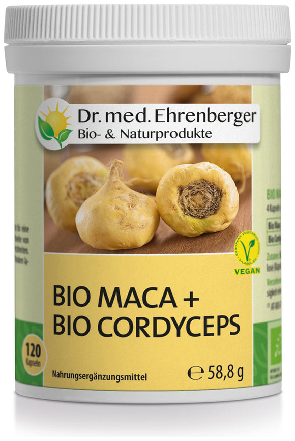 Dr. Ehrenberger Maca + Cordyceps 120 Capsules BIO