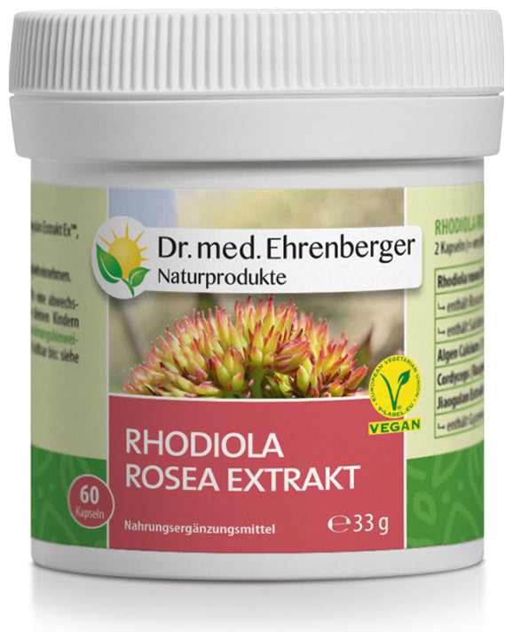 Dr. Ehrenberger Rhodiola Extract + Jiaogulan 60 Capsules
