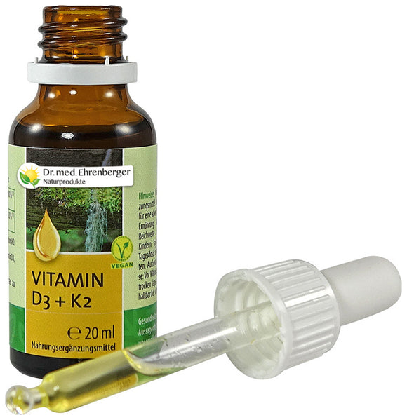 Dr. Ehrenberger vitamin D3 + K2 drops 20 ml