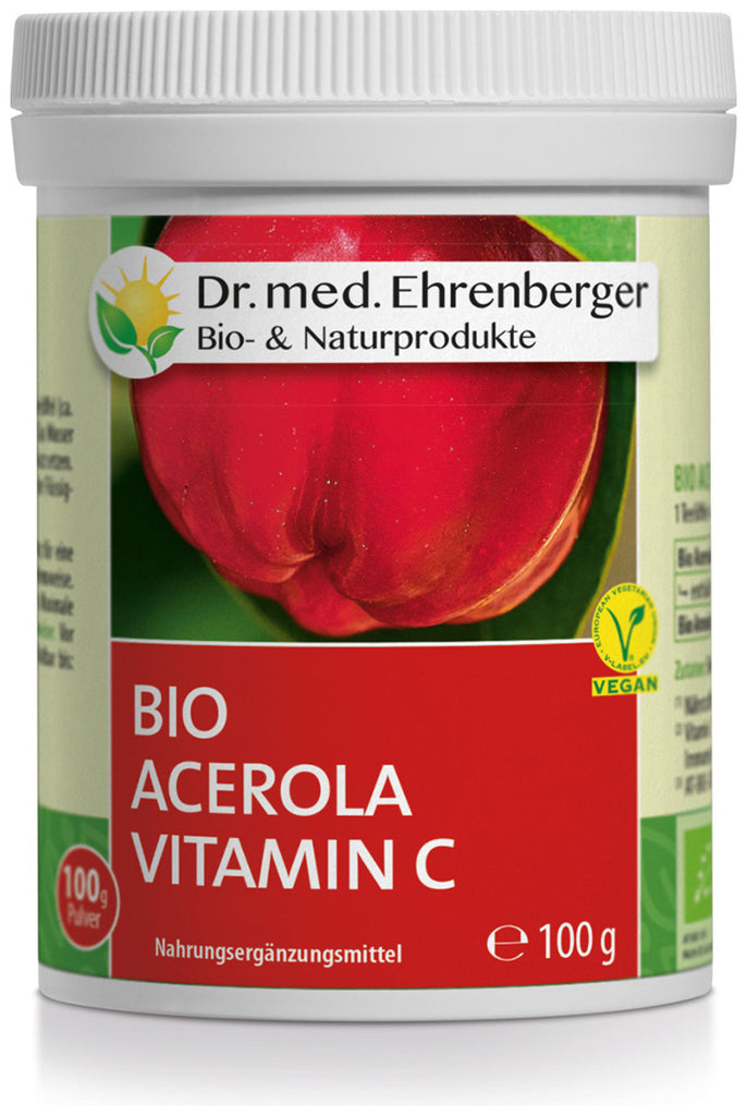 Dr. Ehrenberger Acerola Vitamin C Powder organic 100 gr