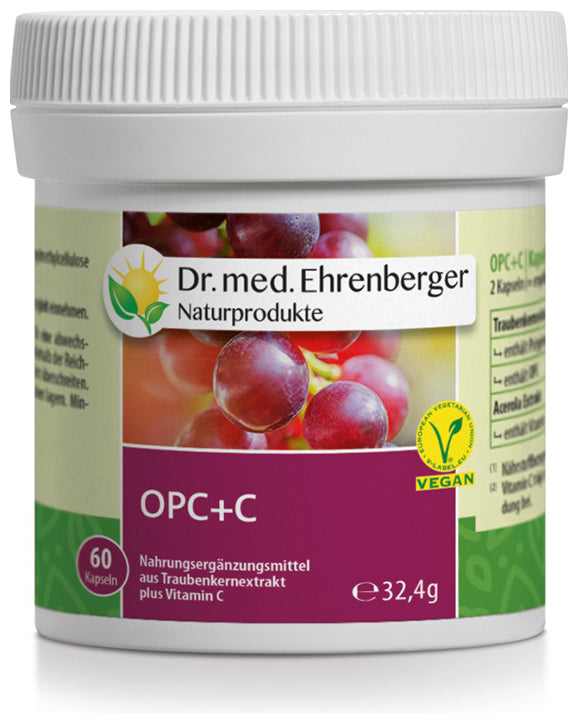 Dr. Ehrenberger OPC + C grape seed extract 60 capsules