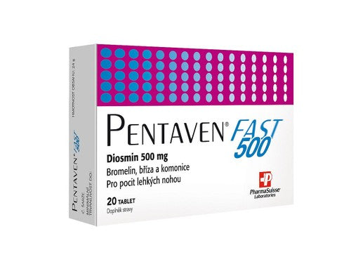 PharmaSuisse PENTAVEN FAST 500 - 20 tablets