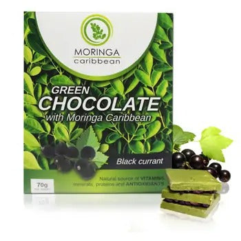 Moringa White chocolate with moringa and black currant 70 g