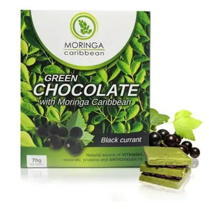 Moringa White chocolate with moringa and black currant 70 g