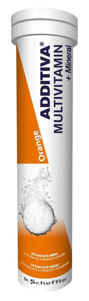 ADDITIVA Orange Multivitamin + Mineral - 20 effervescent tablets