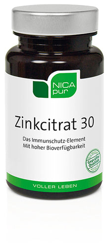 NICApur zinc citrate 30 - 60 capsules