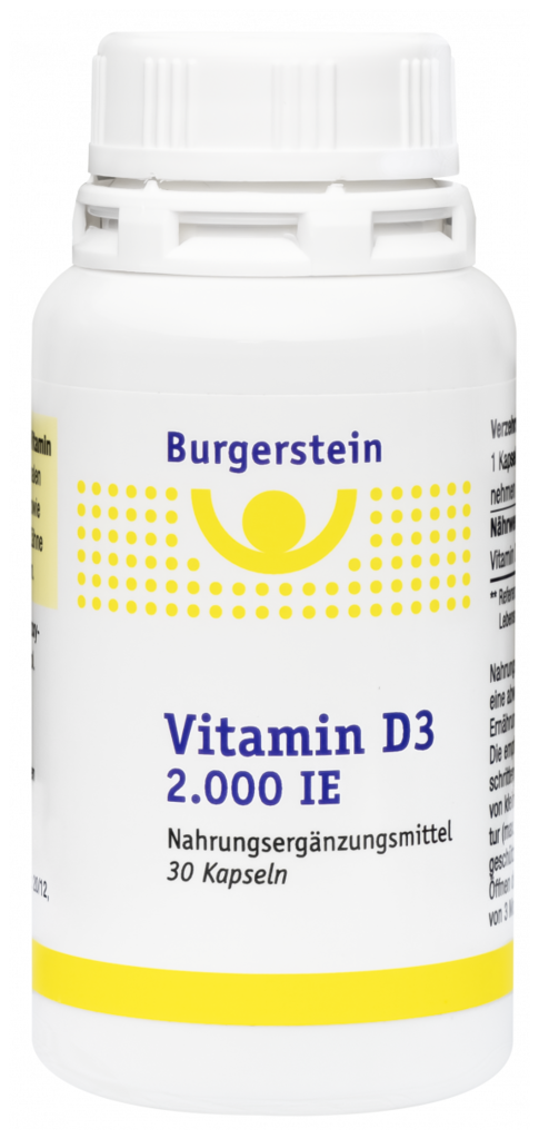 Burgerstein Vitamin D3 2.000 I.E. - 30 capsules