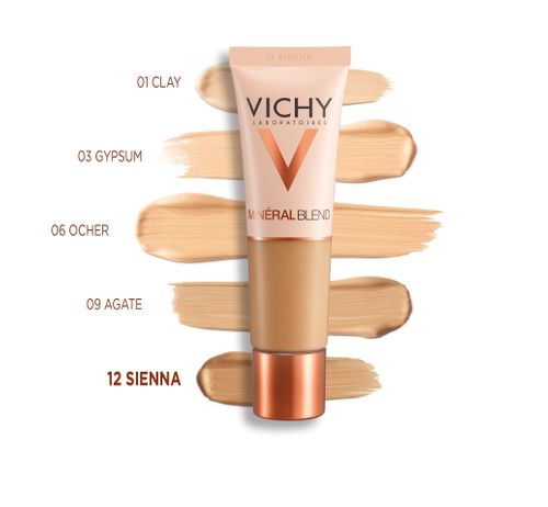 Vichy Minéral Blend Shade 12 Sienna Moisturizing Makeup 30 ml