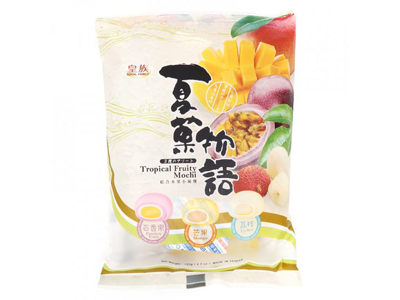 MOCHI RICE CAKES INDIVIDUALLY PACKED TROPICAL FRUIT MIX 120 g