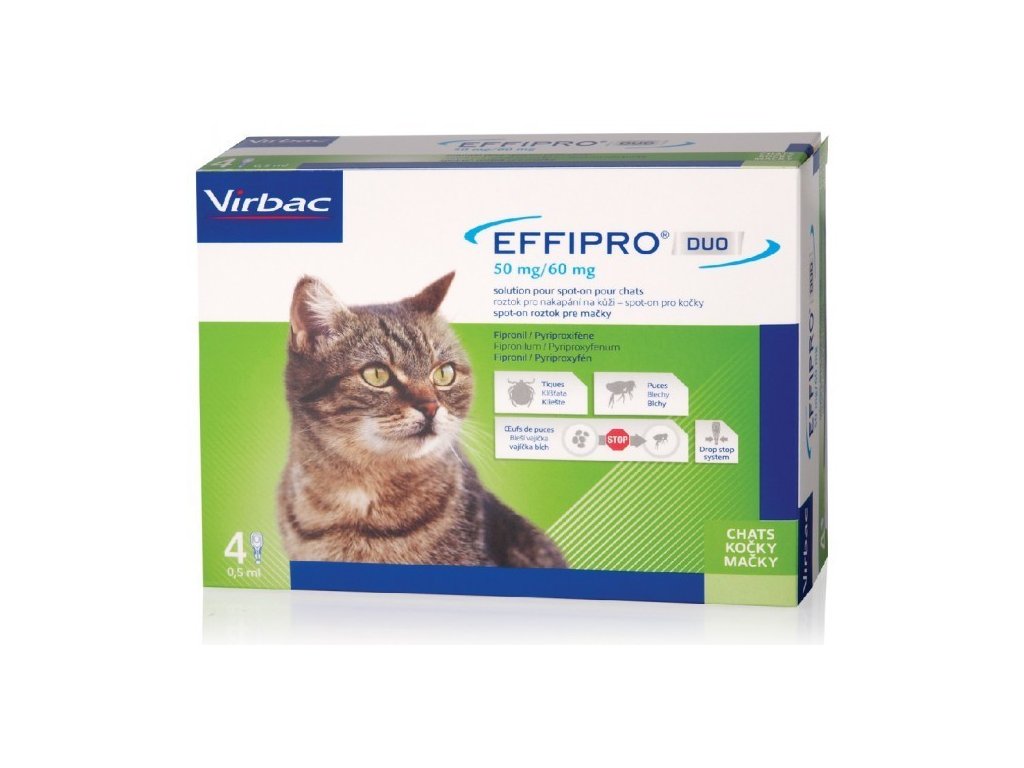 Effipro Duo Cat 50/60 mg spot-on 4 x 0.5 ml