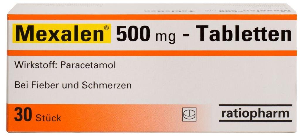 Mexalen 500 mg tablets