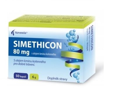 SIMETHICON 80mg with cumin root oil 50 capsules – My Dr. XM