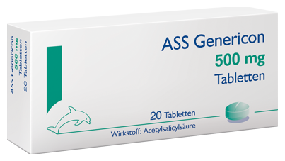 Genericon ASS 500 mg 20 tablets