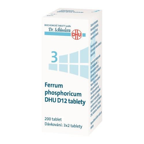 FERRUM PHOSPHORICUM DHU D5-D30 uncoated tablets 200