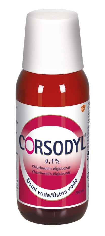 Corsodyl mouthwash 0.1% 200 ml