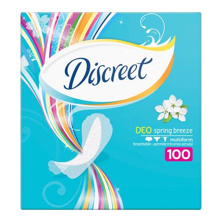 Discreet DEO Spring Breeze panty liners 100 pcs