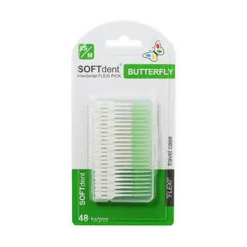 SOFTdent Butterfly FLEXI PICK dental toothpicks 48 pcs