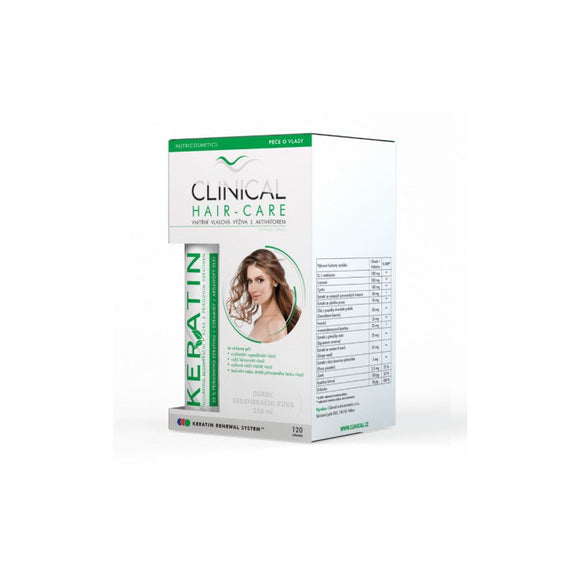 Clinical Hair-Care 120 tablets + keratin 100ml - 4months treatment