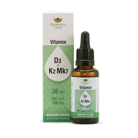 Ekomedica Vitamin D3 + K2 Mk7 30ml